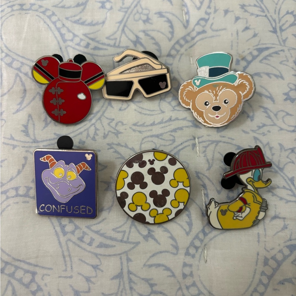 Limited edition Hidden Mickey Disney Pins + Nerds Disney Lanyard